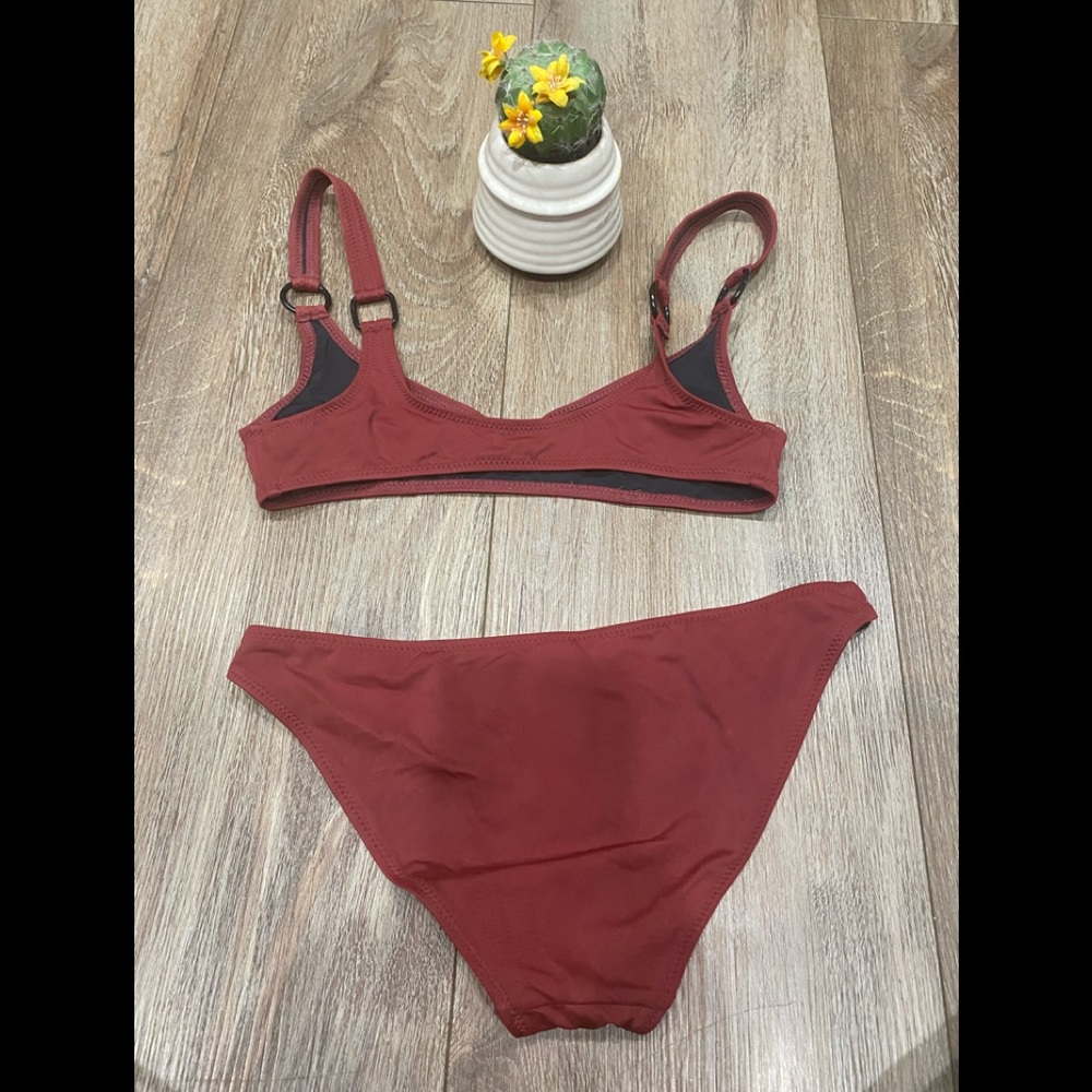 Staud X Solid Striped Romy Bikini - image 3